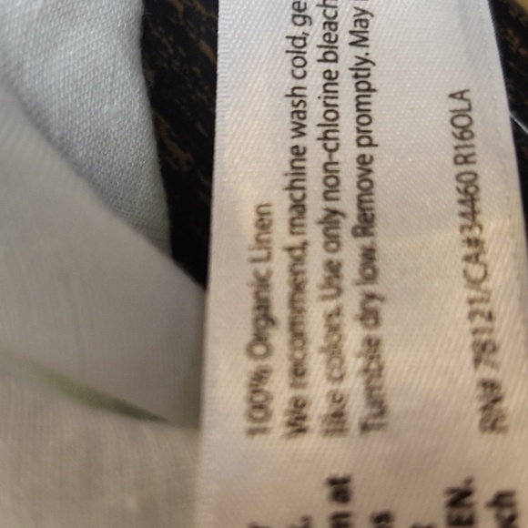 Eileen Fisher White Organic Linen Sleeveless Tunic XL - Picture 10 of 10